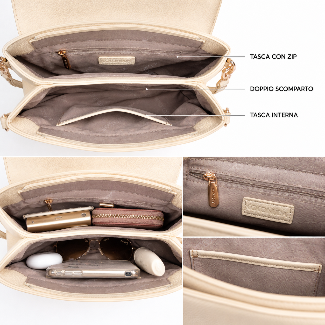 Coconuda - Eleganza Minimal, Finiture Dorate,Stile Lusso