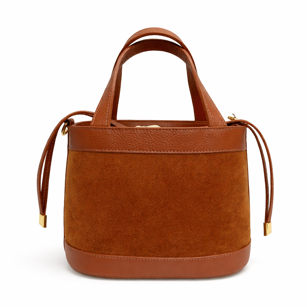 Crush Bag Portofino in Camoscio Cuoio