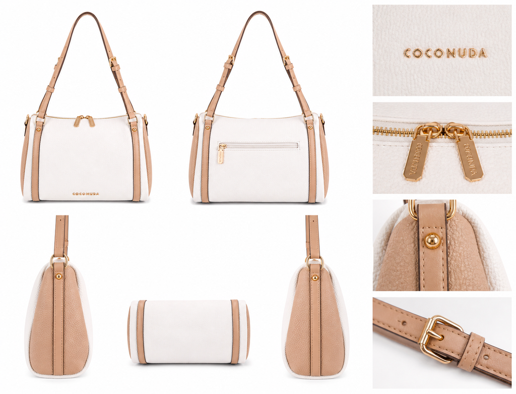 COCONUDA- Borsa bicolore elegante e versatile