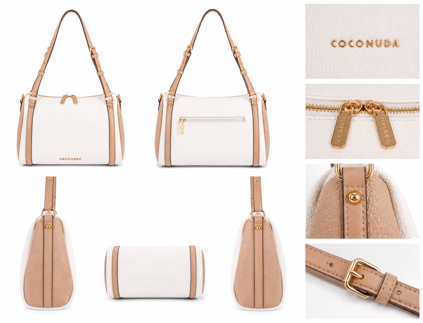 COCONUDA- Borsa bicolore elegante e versatile